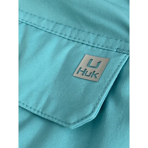 Huk Lowcountry 6" Performance Men’s XXXL Fishing Shorts Seafoam Green NWT Chino - Picture 8 of 16
